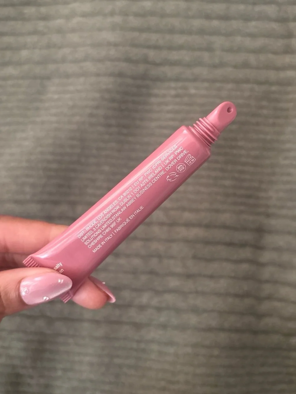 rhode Peptide Lip Tint in shade: “Salty Tan”